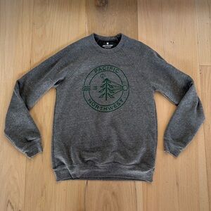 Sweet Pea Gray Sweatshirt Pacific Northwest Size Medium NWOT